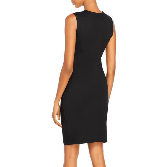 Theory Jorainna Black Sheath Jersey Stretch Sleeveless Dress Size P XS - Picture 4 of 7